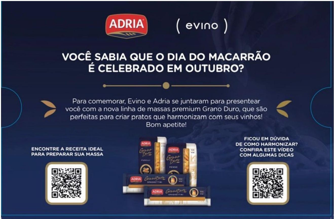 Adria & Evino — Ativação